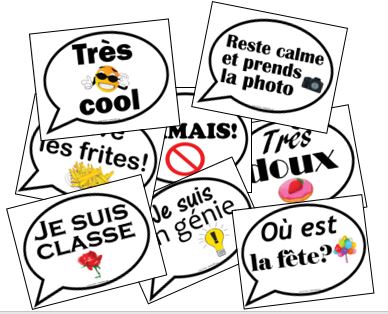 FRENCH PHOTO BOOTH SIGNS