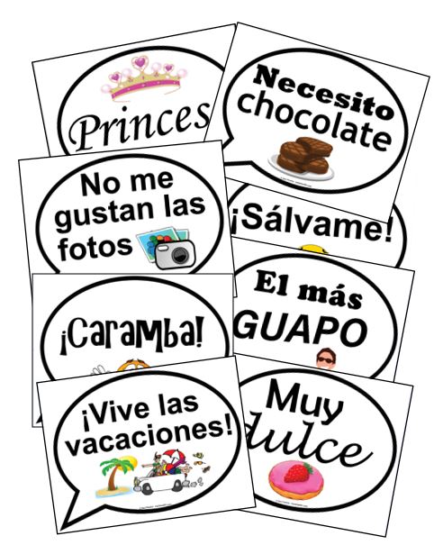 SPANISH PHOTO BOOTH SIGNS